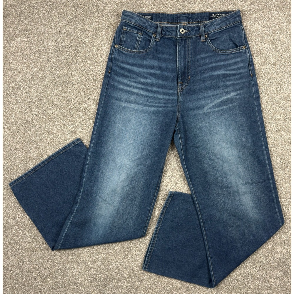 Buffalo David Bitton Addie Jeans Women's 30 High Rise Wide Leg 100% Cotton